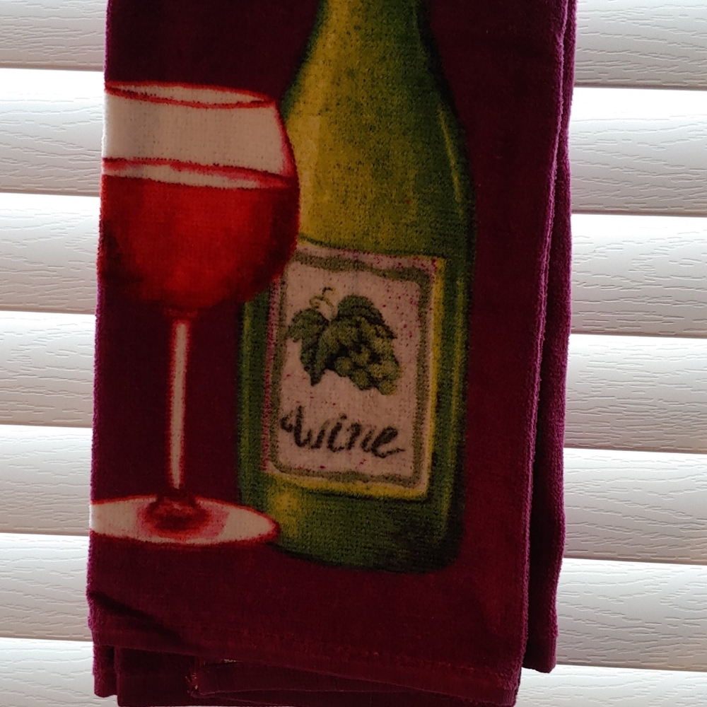 Kitchen Towel Set *Wine* - Picture 4 of 5